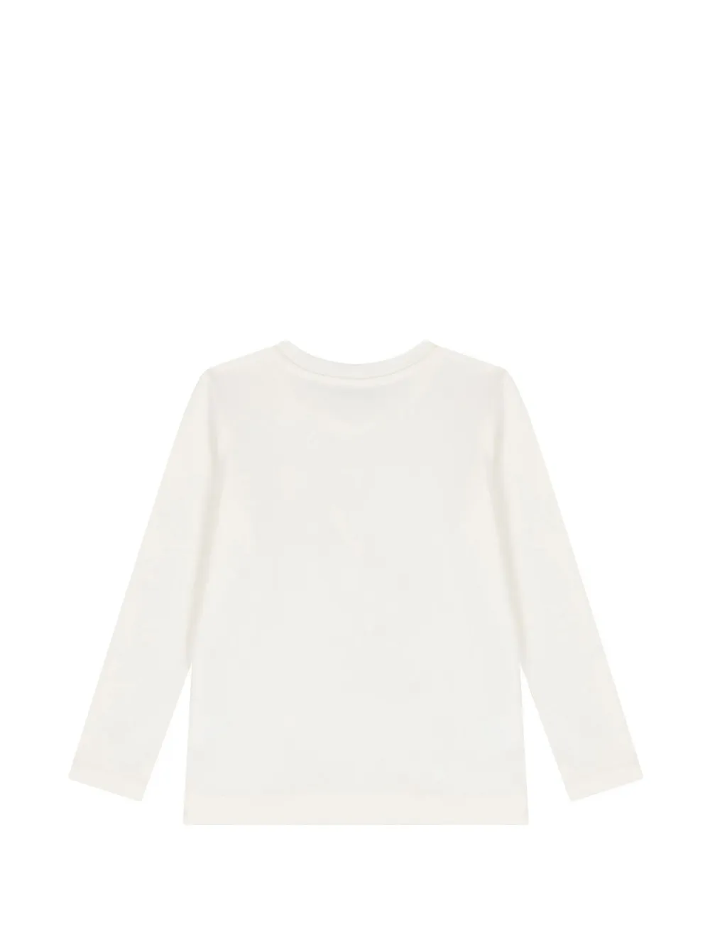 Monnalisa Set met T-shirt met lange mouwen en tulen rok met ruches Wit