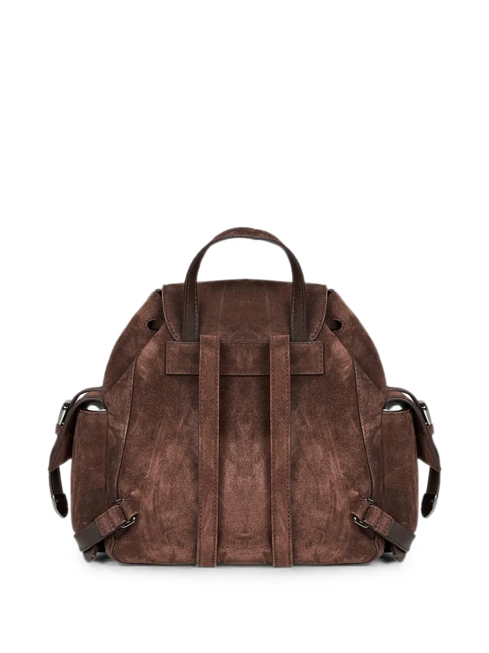 Brunello Cucinelli Scartorial suède rugzak Bruin