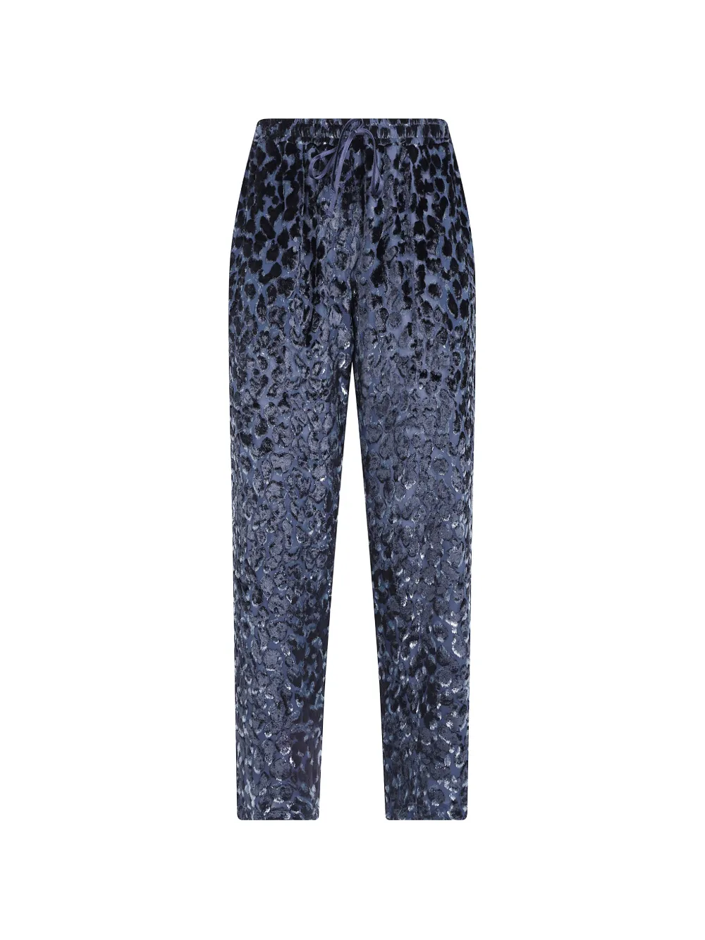 Pierre-Louis Mascia leopard-pattern drawstring trousers Grijs
