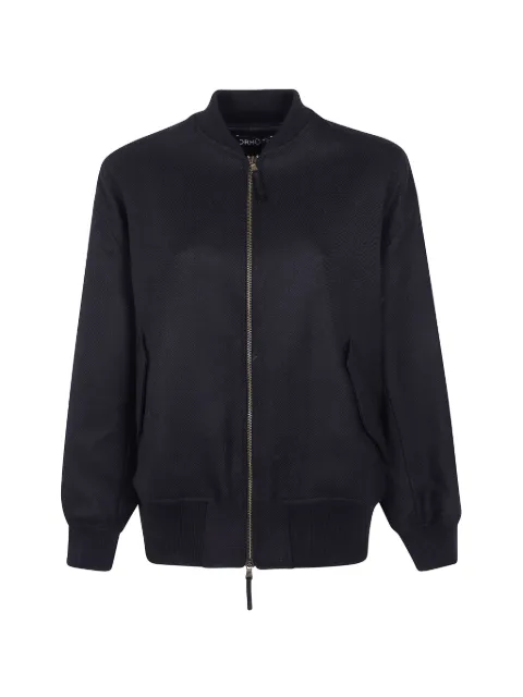 DRHOPE herringbone-weave bomber jacket