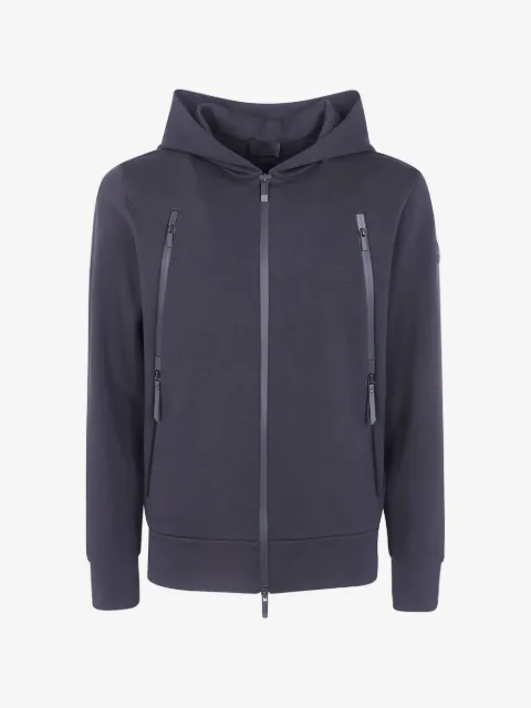 Moncler cotton blend zip-up hoodie