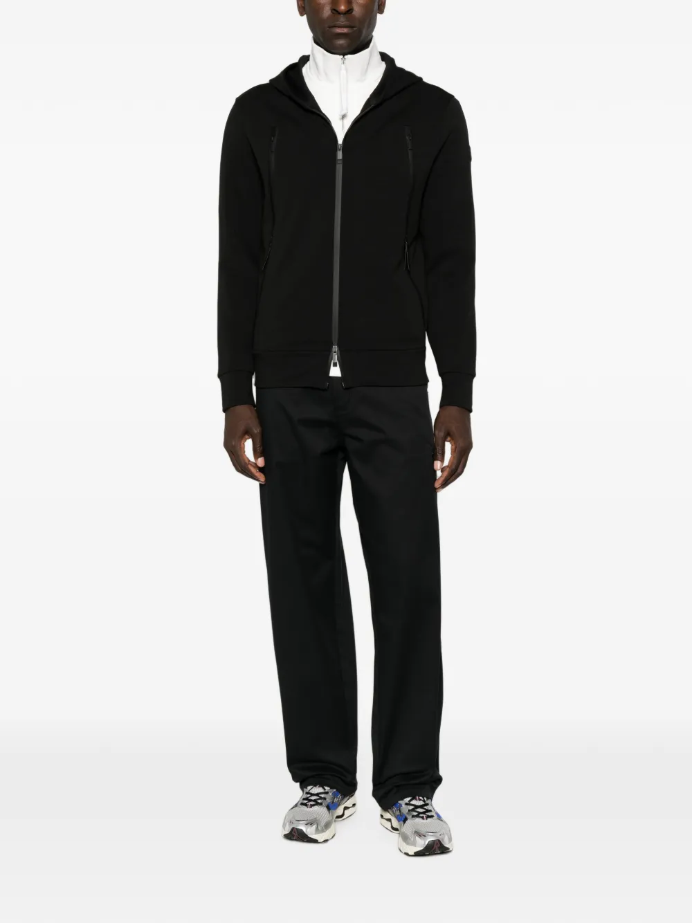 Moncler Hoodie met rits Grijs