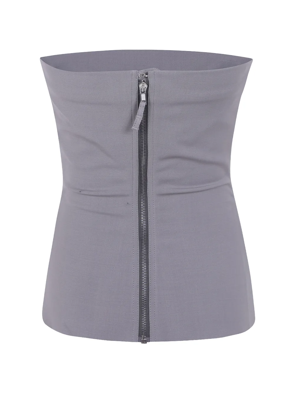 Rick Owens Tower bustier top van stretch wol Grijs