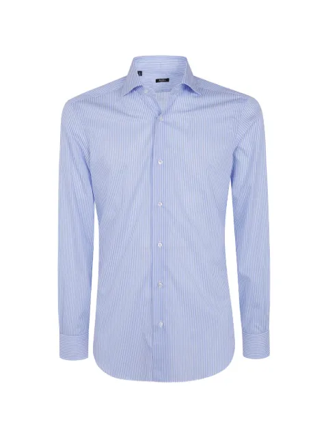Barba striped cotton shirt
