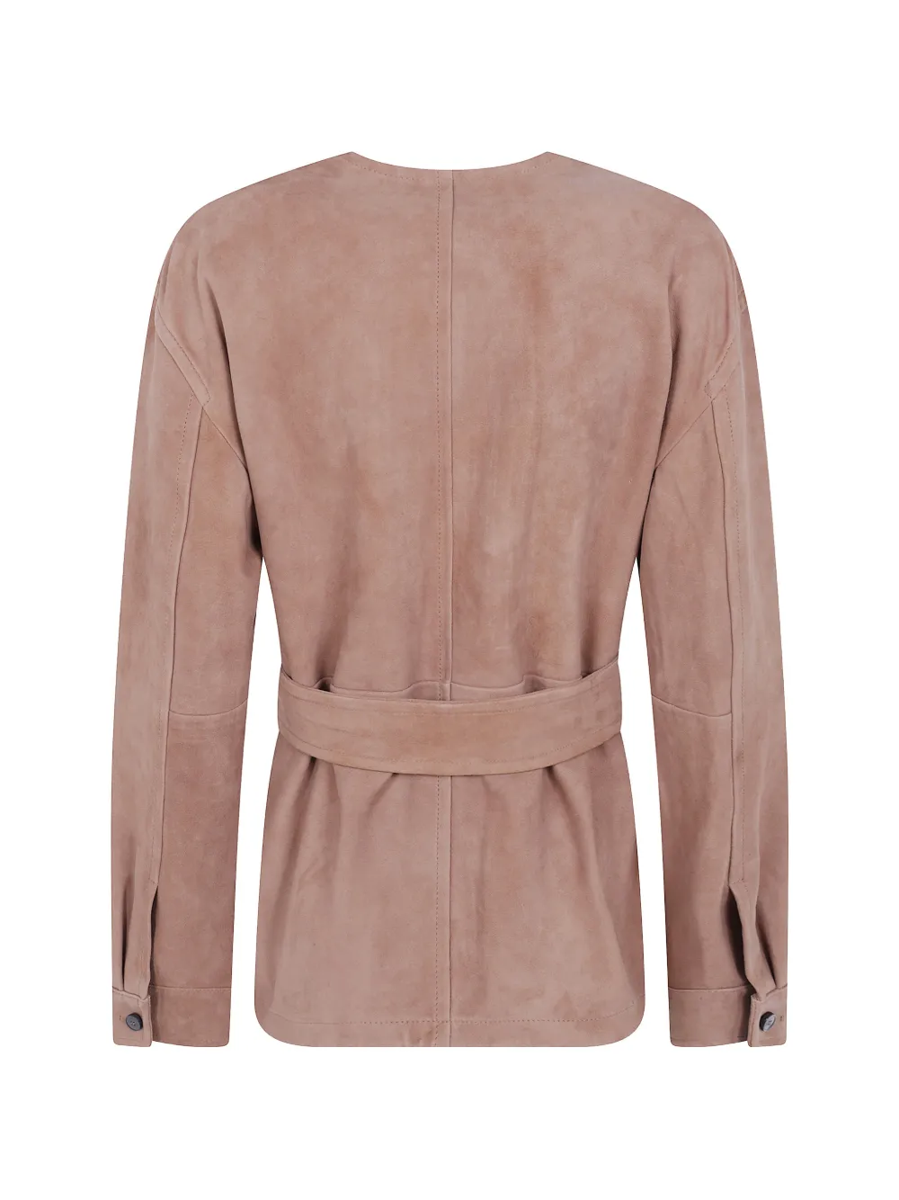 Max Mara Bohemia suède jack met ceintuur Beige