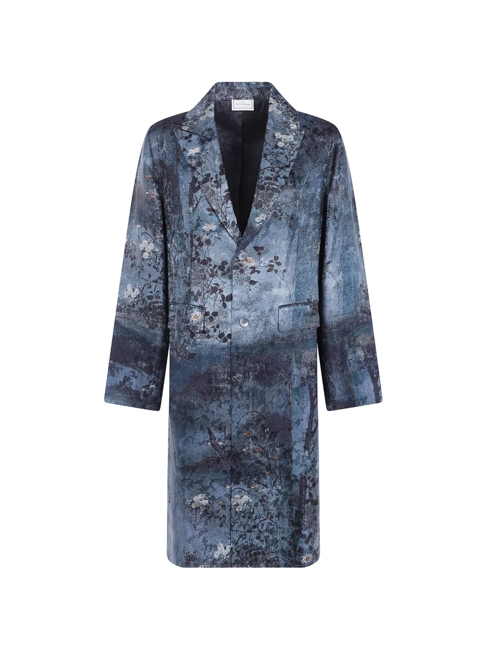 Pierre-Louis Mascia floral-print coat - Blue