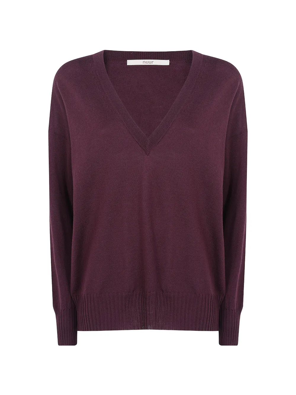 Nuur V-neck Sweater In Purple