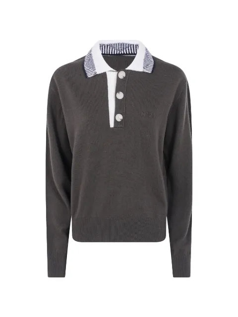 Nº21 wool polo sweater