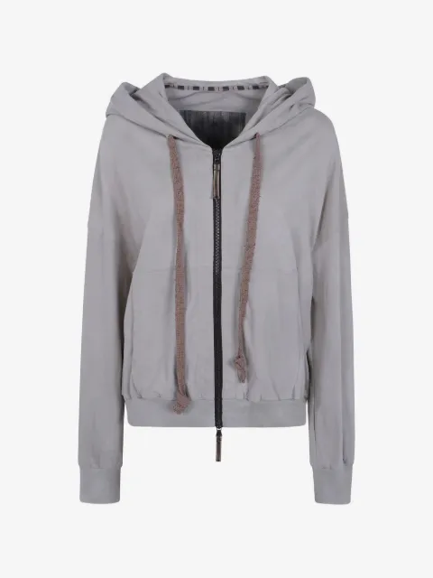 Ziggy Chen zip-up drawstring hoodie