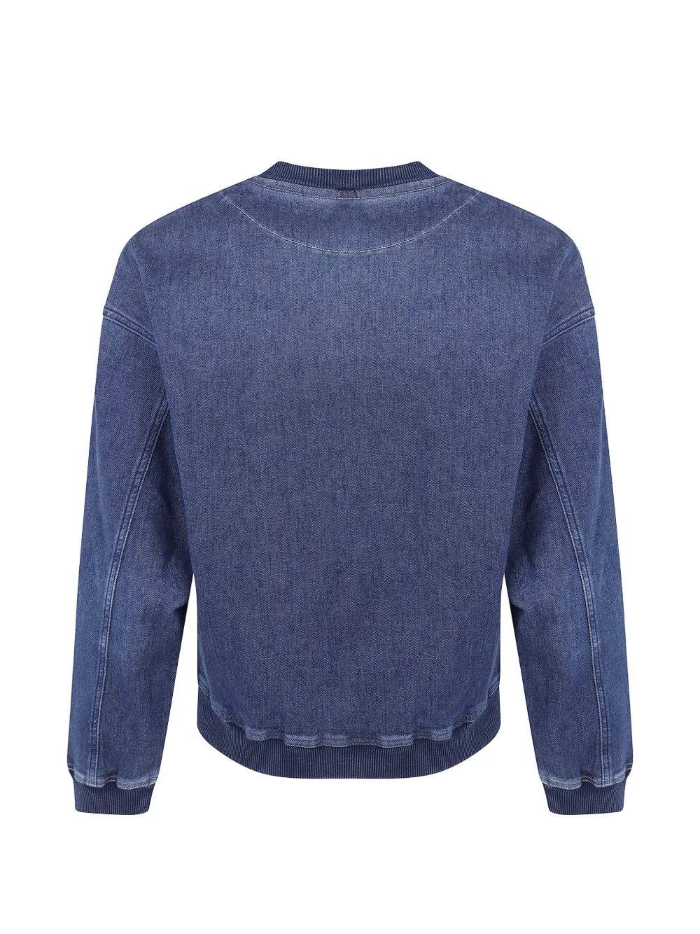 Emporio Armani Denim sweater Blauw