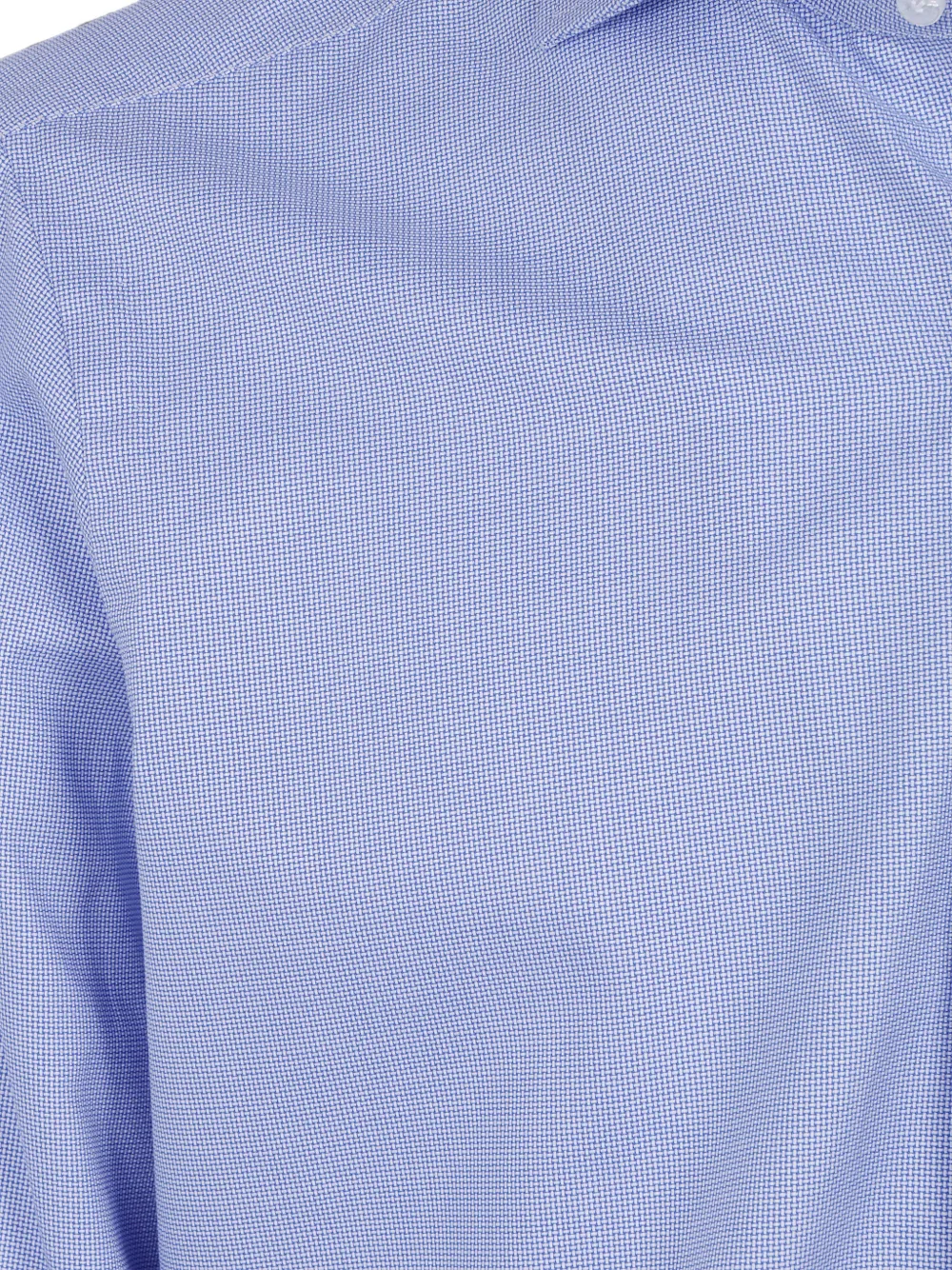Barba cotton shirt Blauw