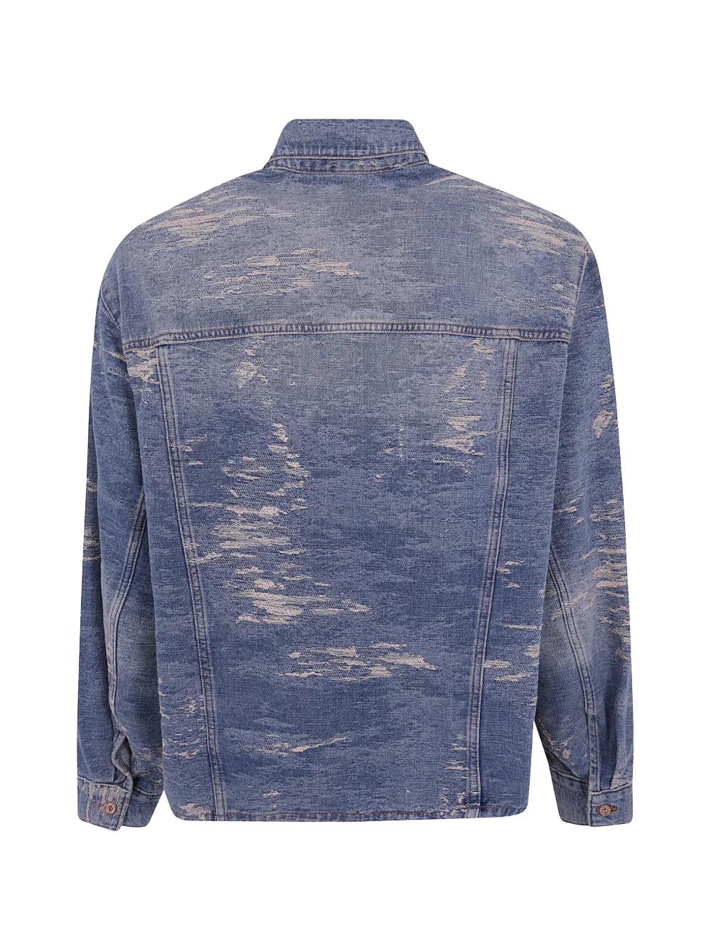 Emporio Armani ダメージ デニムジャケット | ブルー | FARFETCH JP