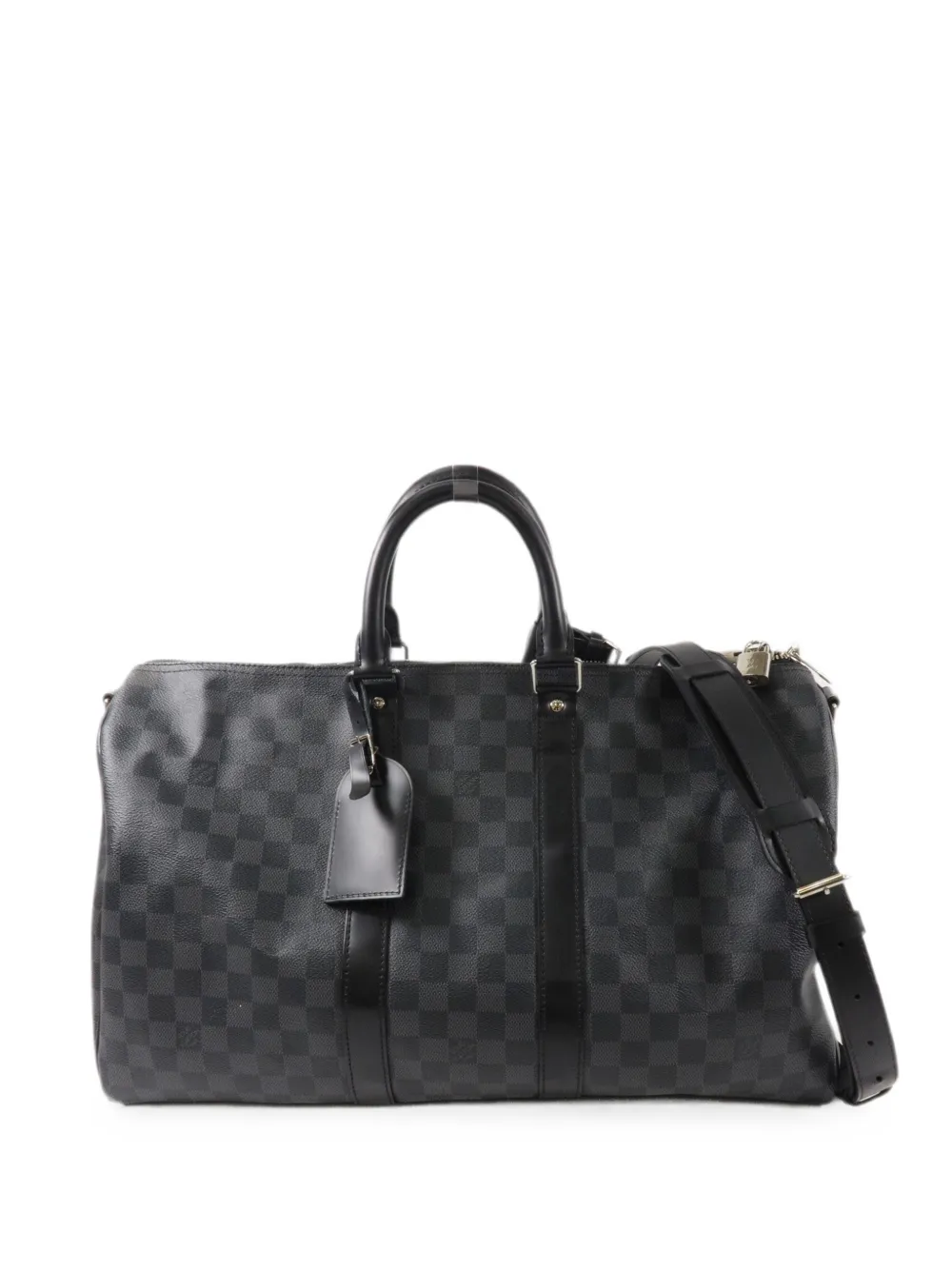 Louis Vuitton Pre-Owned Keepall 45 Bandoulière Damier Graphite handbag - Black