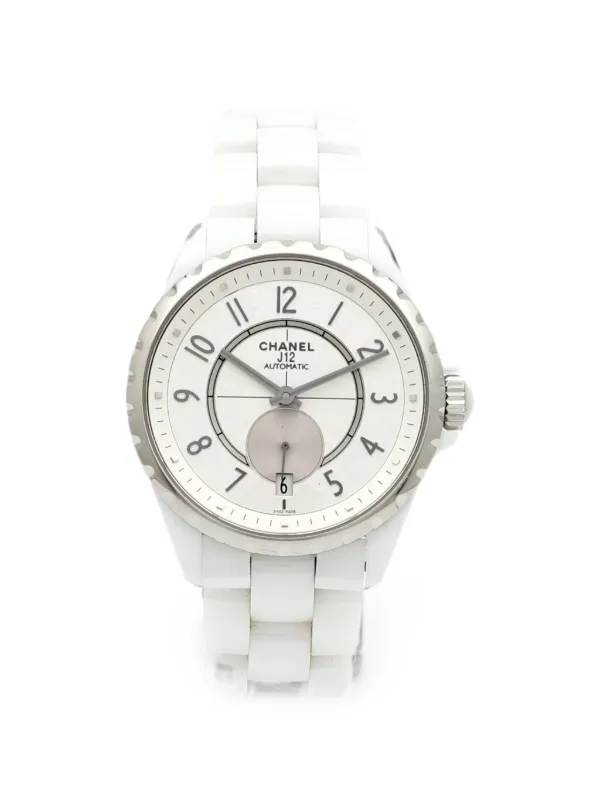 Chanel Pre-owned J12 Ceramic 38mm Watch in White