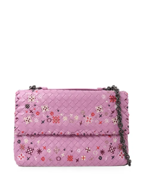 Bottega Veneta Pre-Owned Intrecciato embroidered shoulder bag