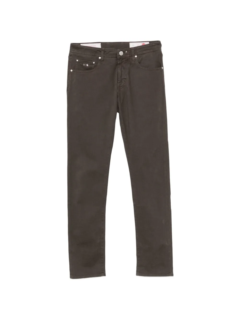 Sartoria Tramarossa Michelangelo logo-patch trousers - Braun