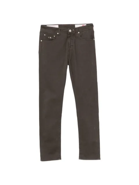 Sartoria Tramarossa Michelangelo logo-patch trousers