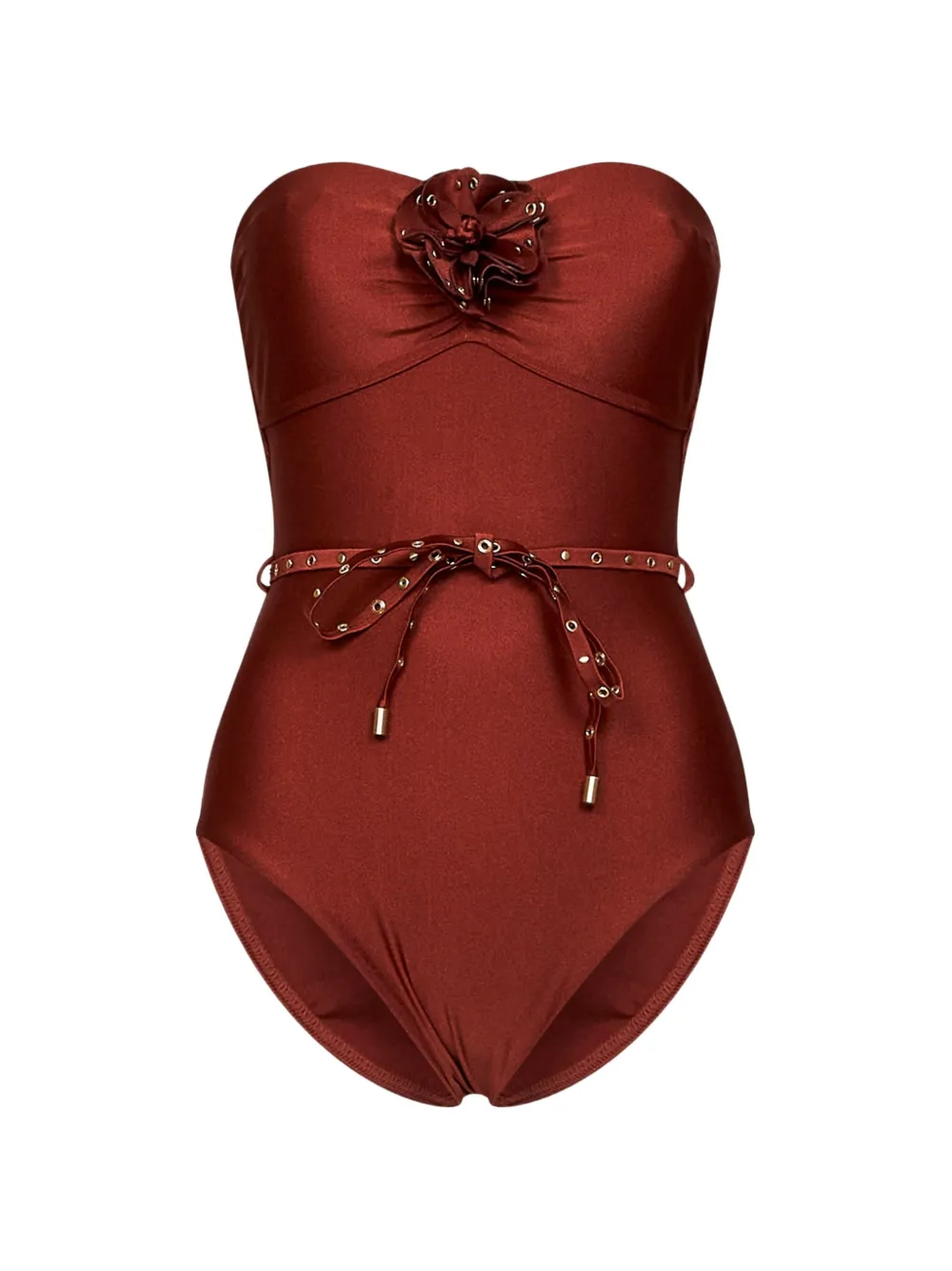 ZIMMERMANN Indra studded flower one-piece - Braun