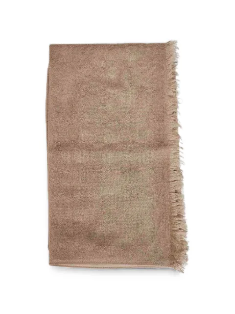 Brunello Cucinelli fringed rectangular scarf