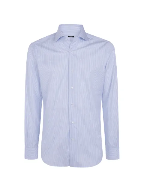 Barba striped cotton shirt