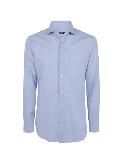 Barba herringbone-weave long-sleeve shirt