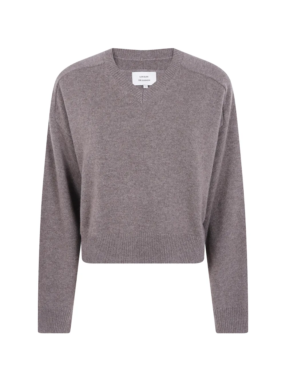 Loulou De Saison V-neck Cashmere Sweater In Grey