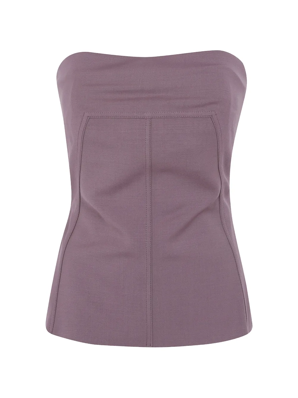 Rick Owens exposed-seam strapless top - Viola
