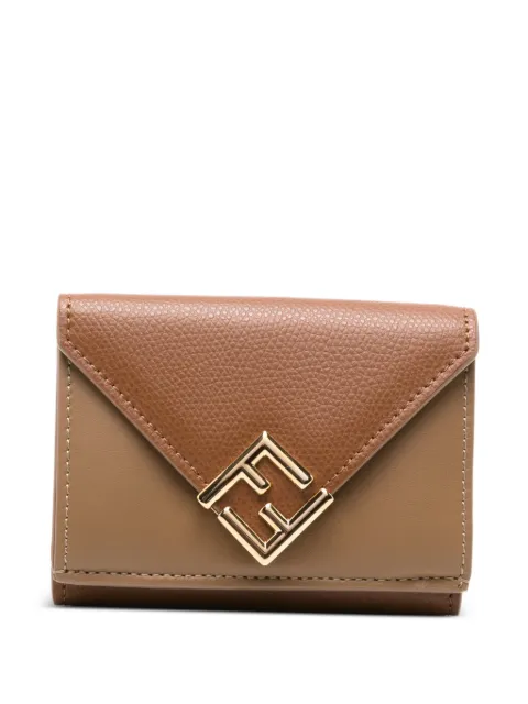 FENDI Diamonds logo-plaque leather wallet