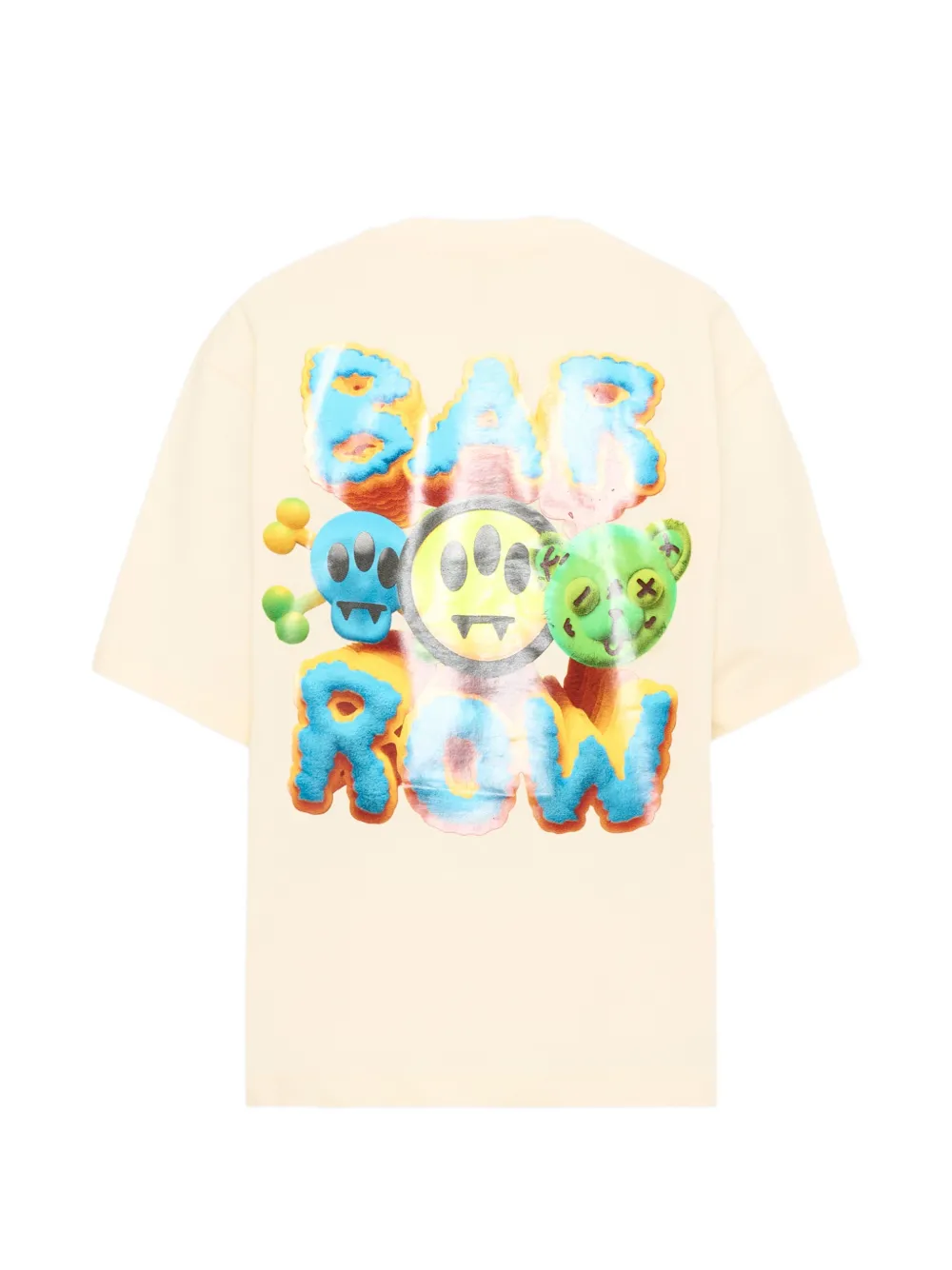 Barrow kids T-shirt met grafische print Beige