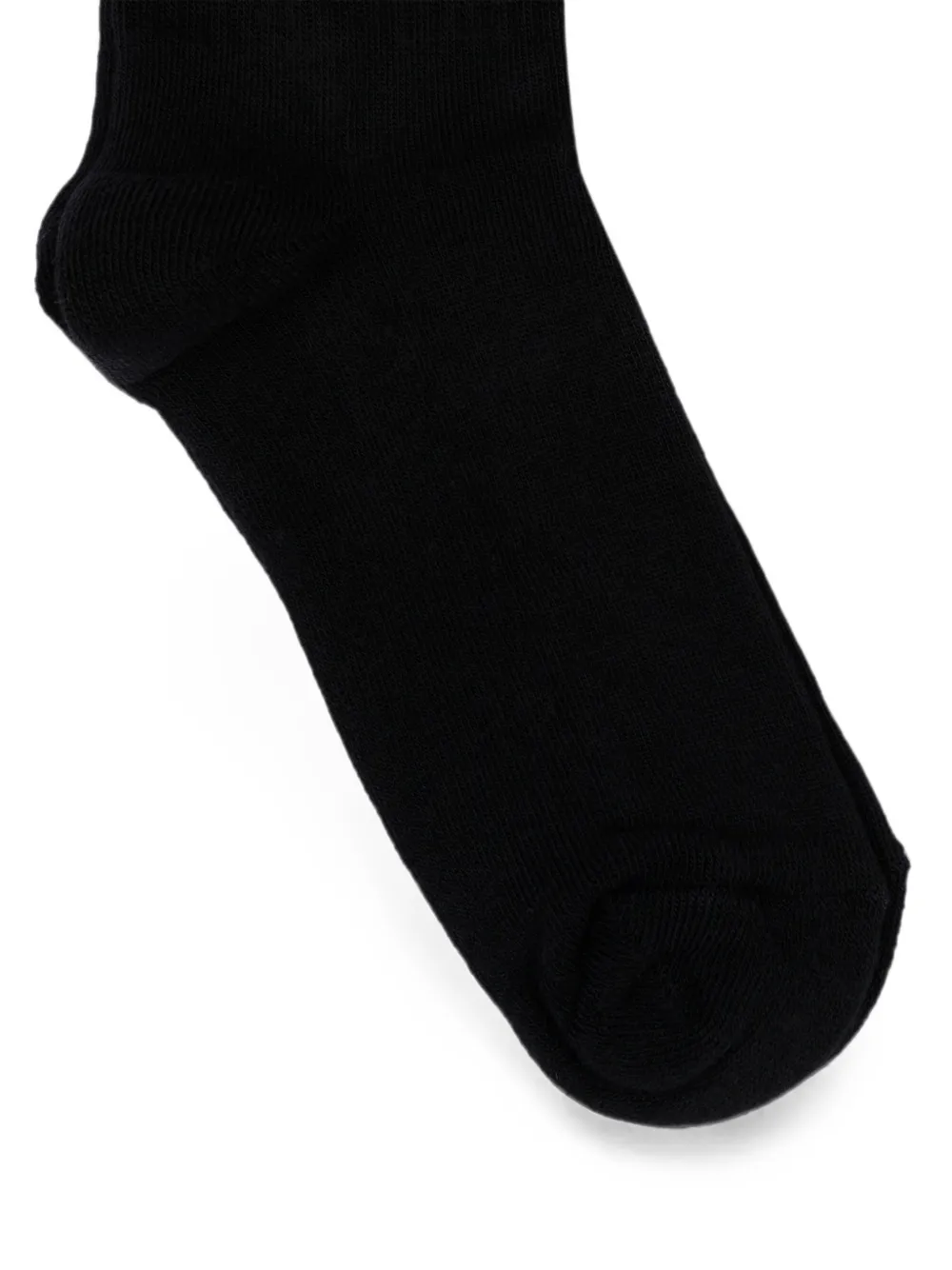 Barrow kids logo-intarsia ribbed-trim socks Zwart