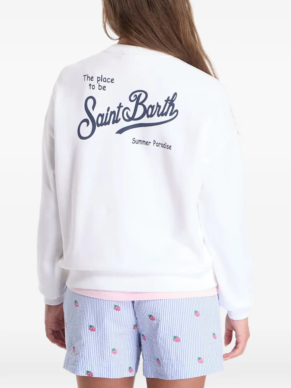MC2 Saint Barth Stardust sweater met logoprint Wit