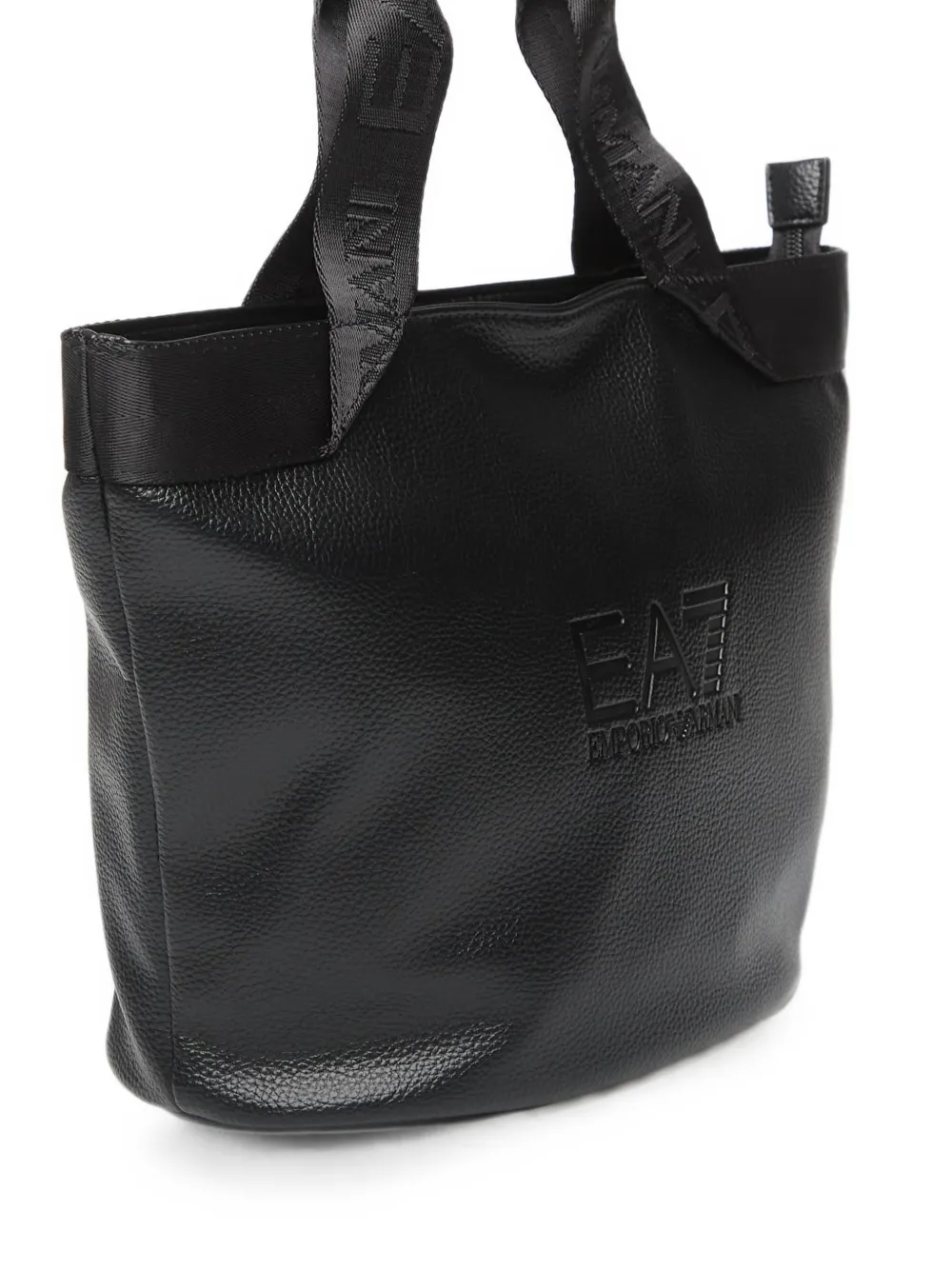 Ea7 Emporio Armani Shopper met logo-reliëf Zwart