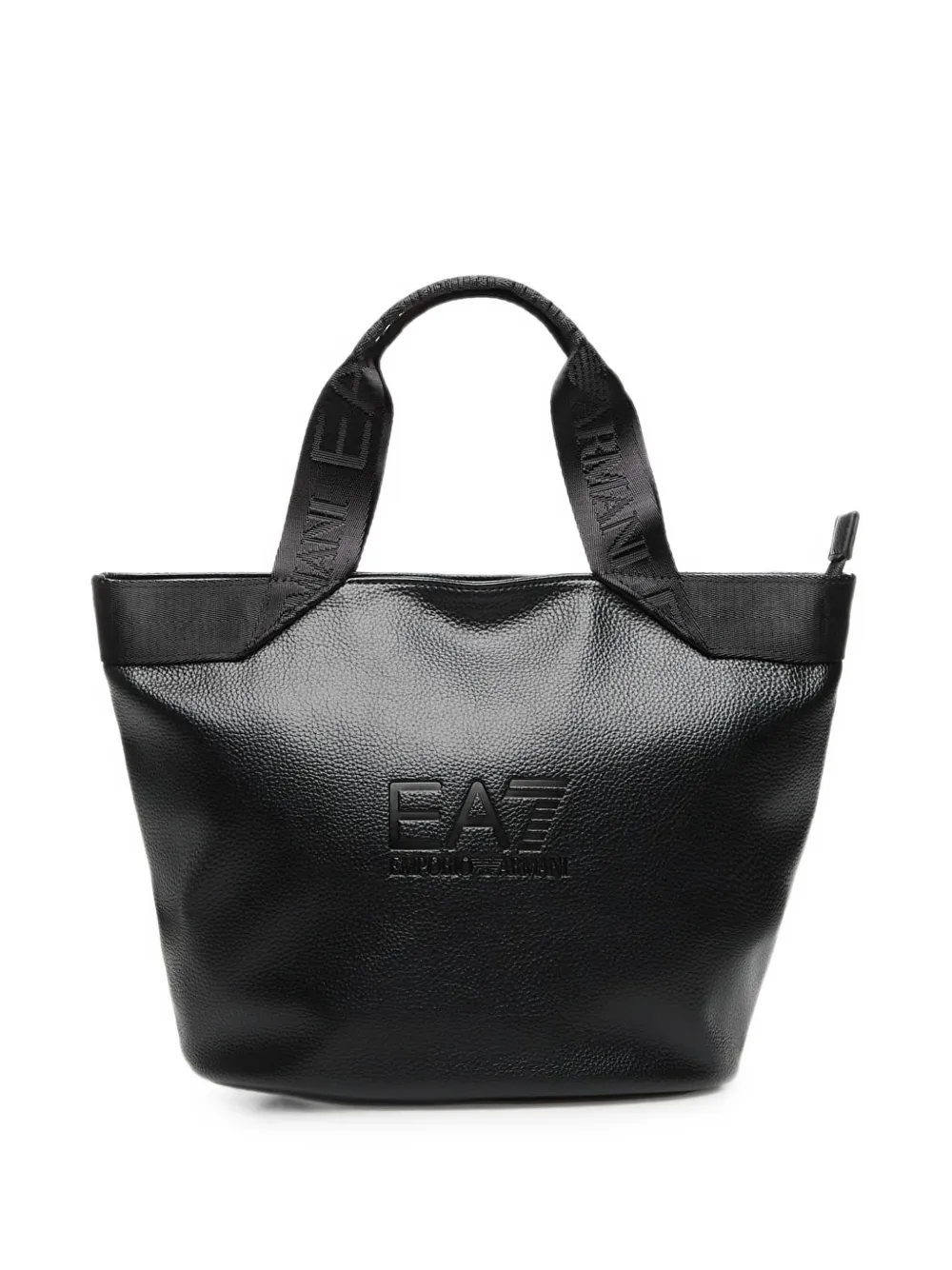 Ea7 Emporio Armani Borsa tote con logo goffrato - Nero