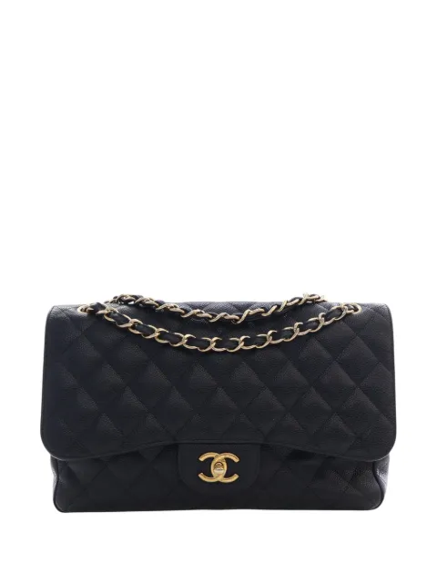 CHANEL Pre-Owned bolso de hombro jumbo con solapa doble 2014