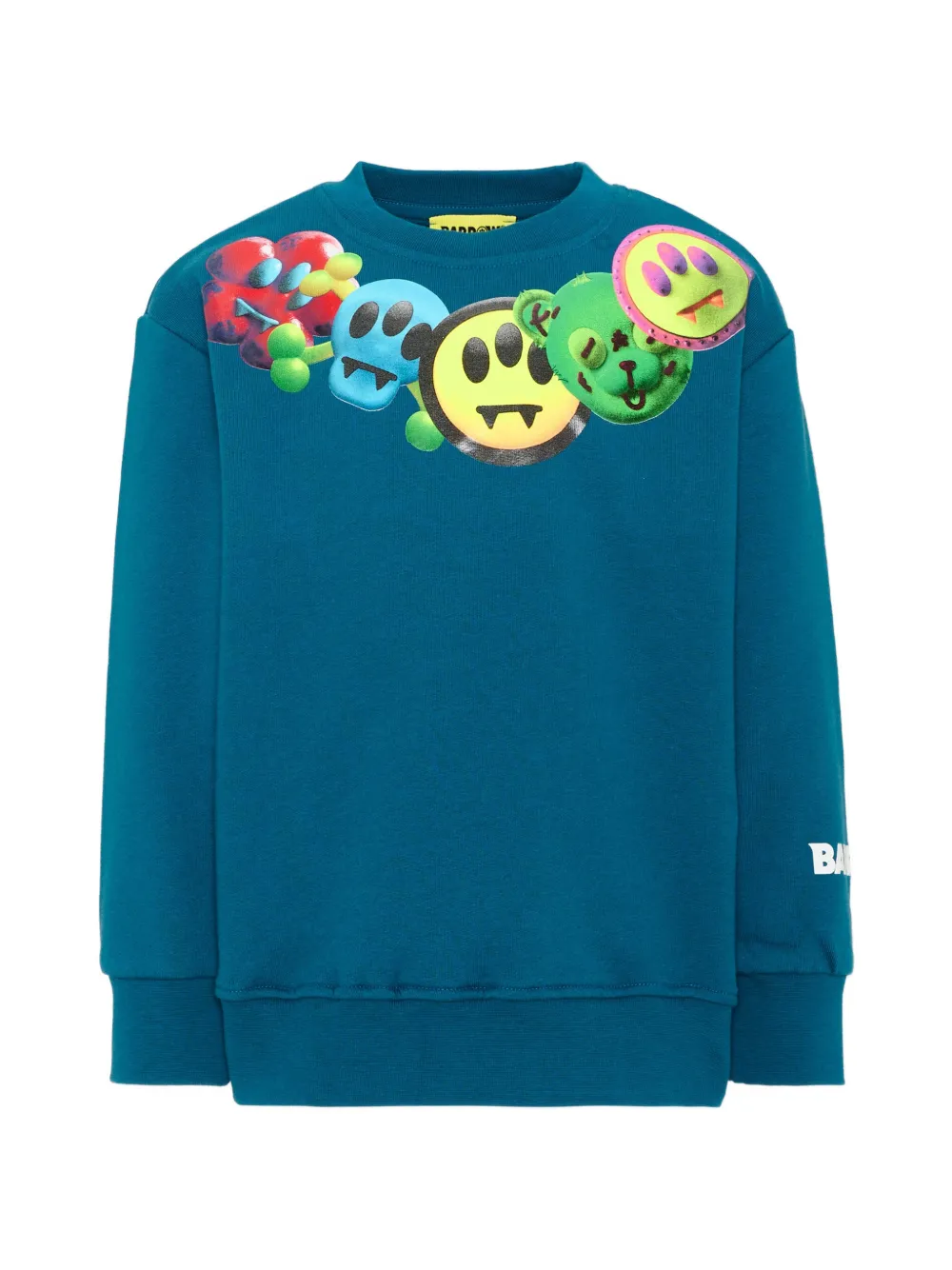 Barrow kids graphic-print long-sleeve sweatshirt - Blu