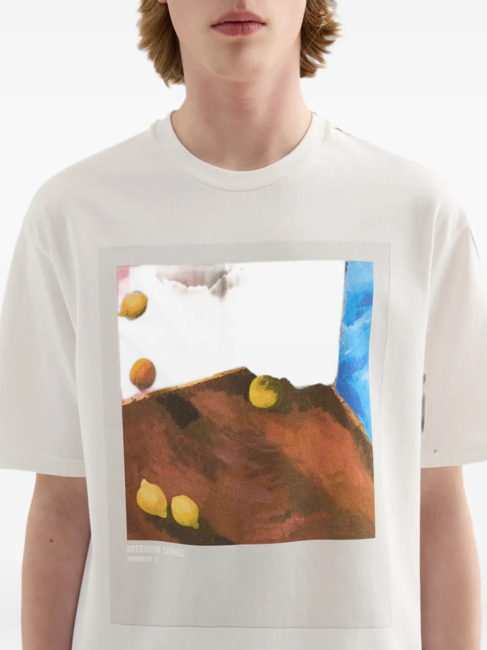 Jil Sander Katoenen T-shirt met ronde hals Wit