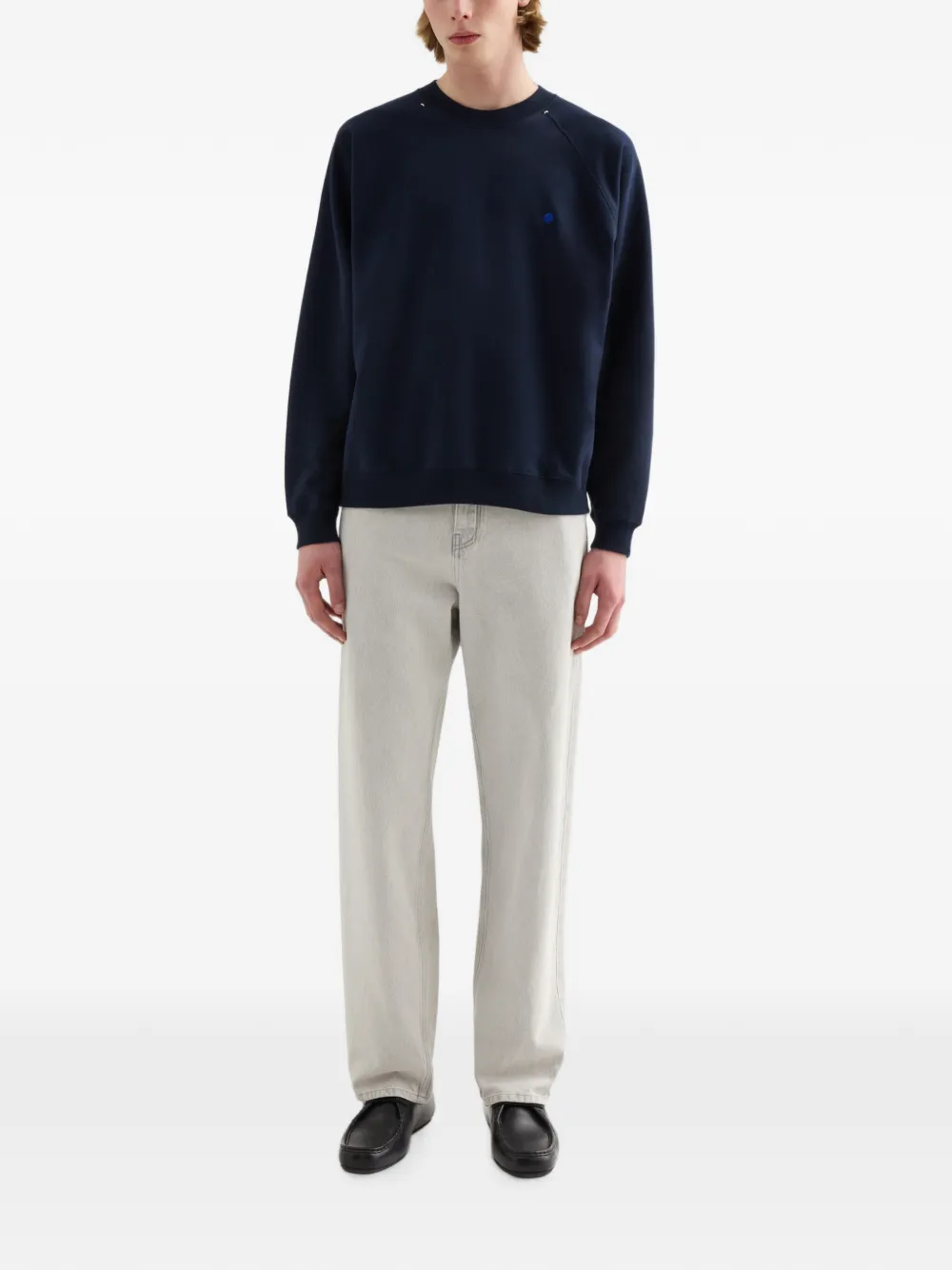 Jil Sander Sweater met ronde hals Blauw