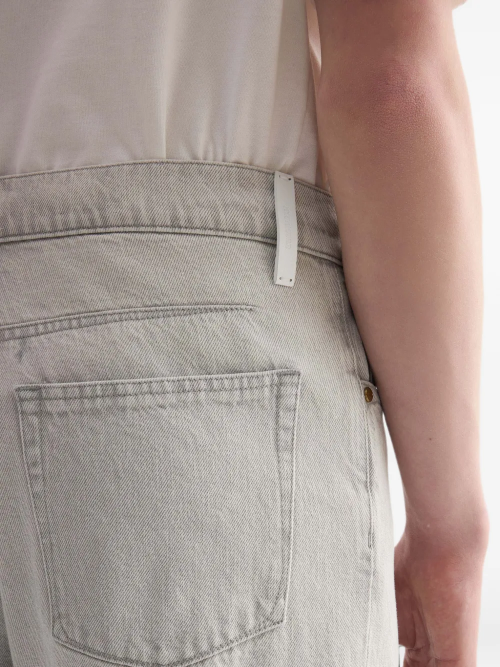 Jil Sander Ruimvallende denim broek Grijs
