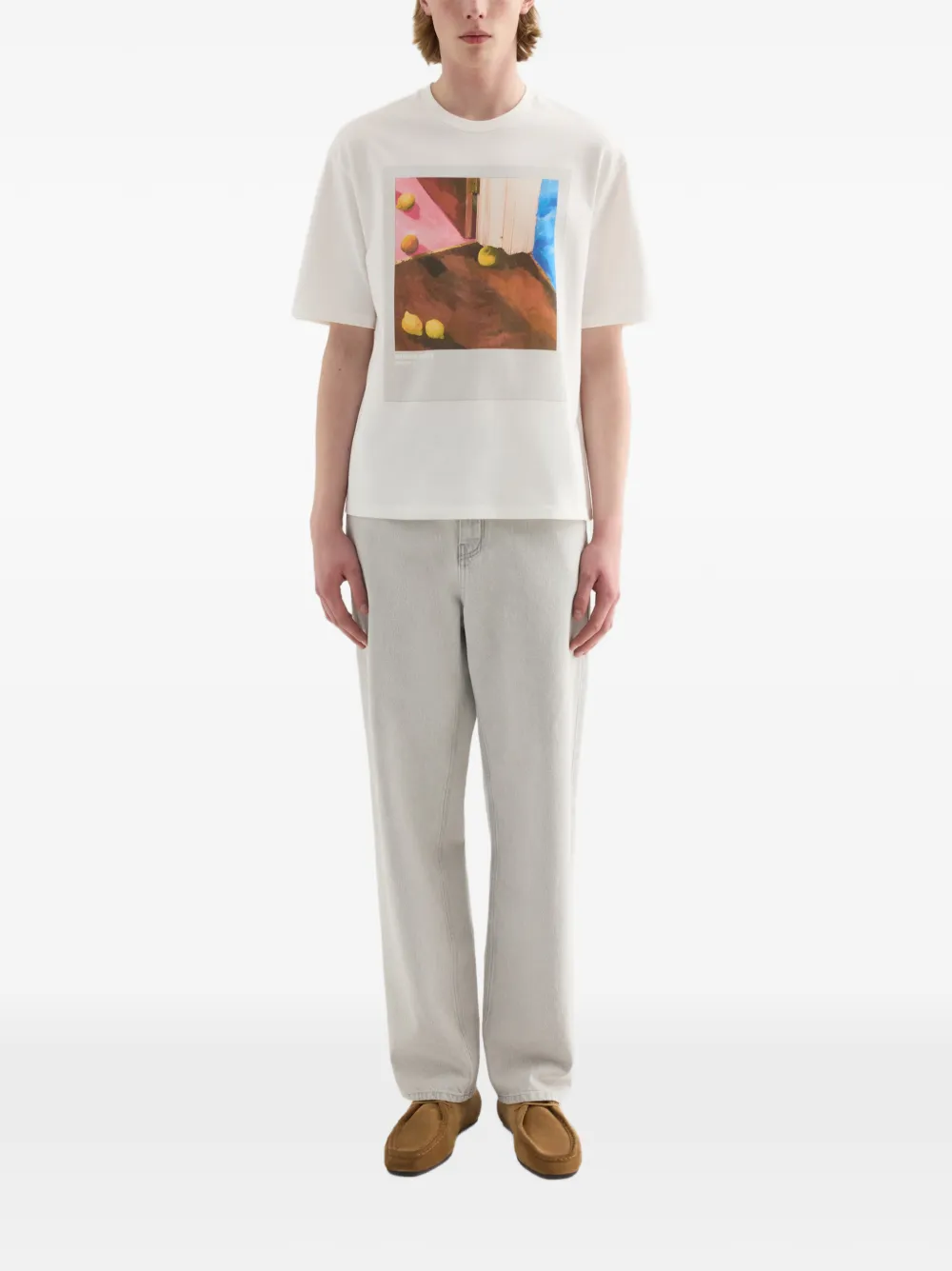 Jil Sander Ruimvallende denim broek Grijs