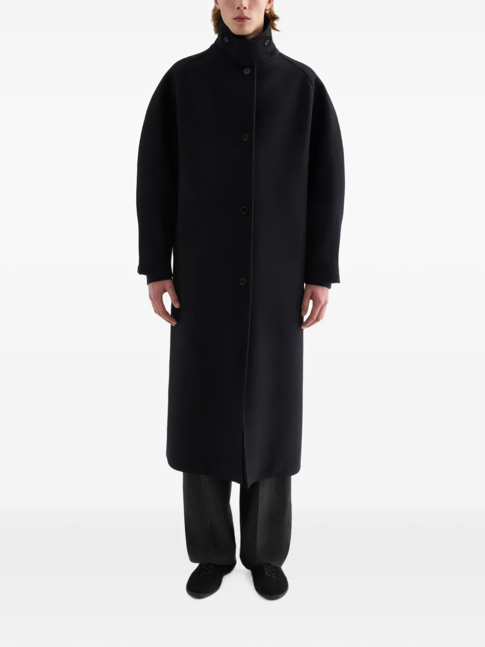 Jil Sander Vilten wollen jas Zwart