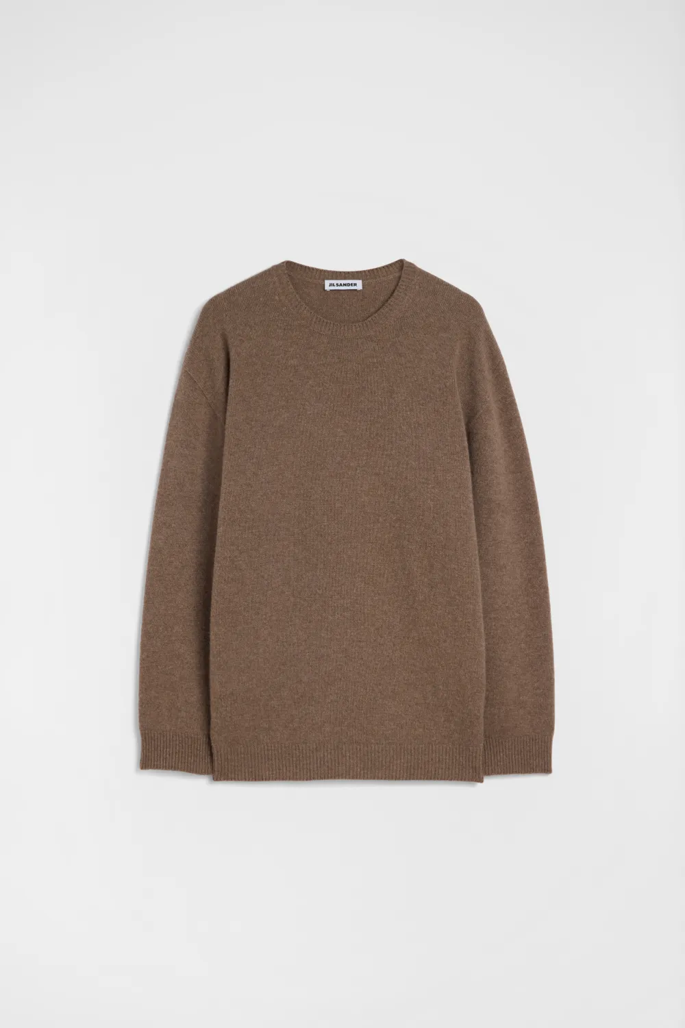 Jil Sander Maglione girocollo in misto cashmere - Marrone