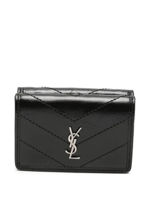 Saint Laurent quilted leather wallet