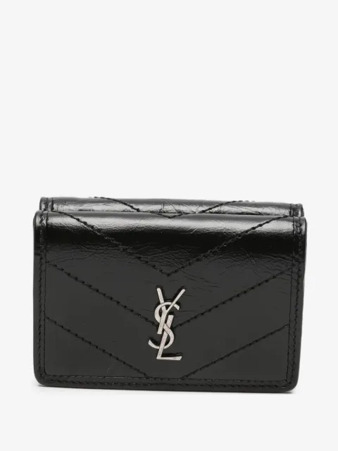 Saint Laurent quilted leather wallet