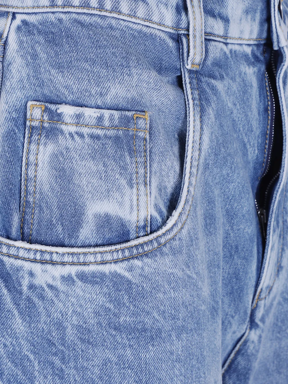 Maison Margiela cut-out straight-leg jeans Blauw