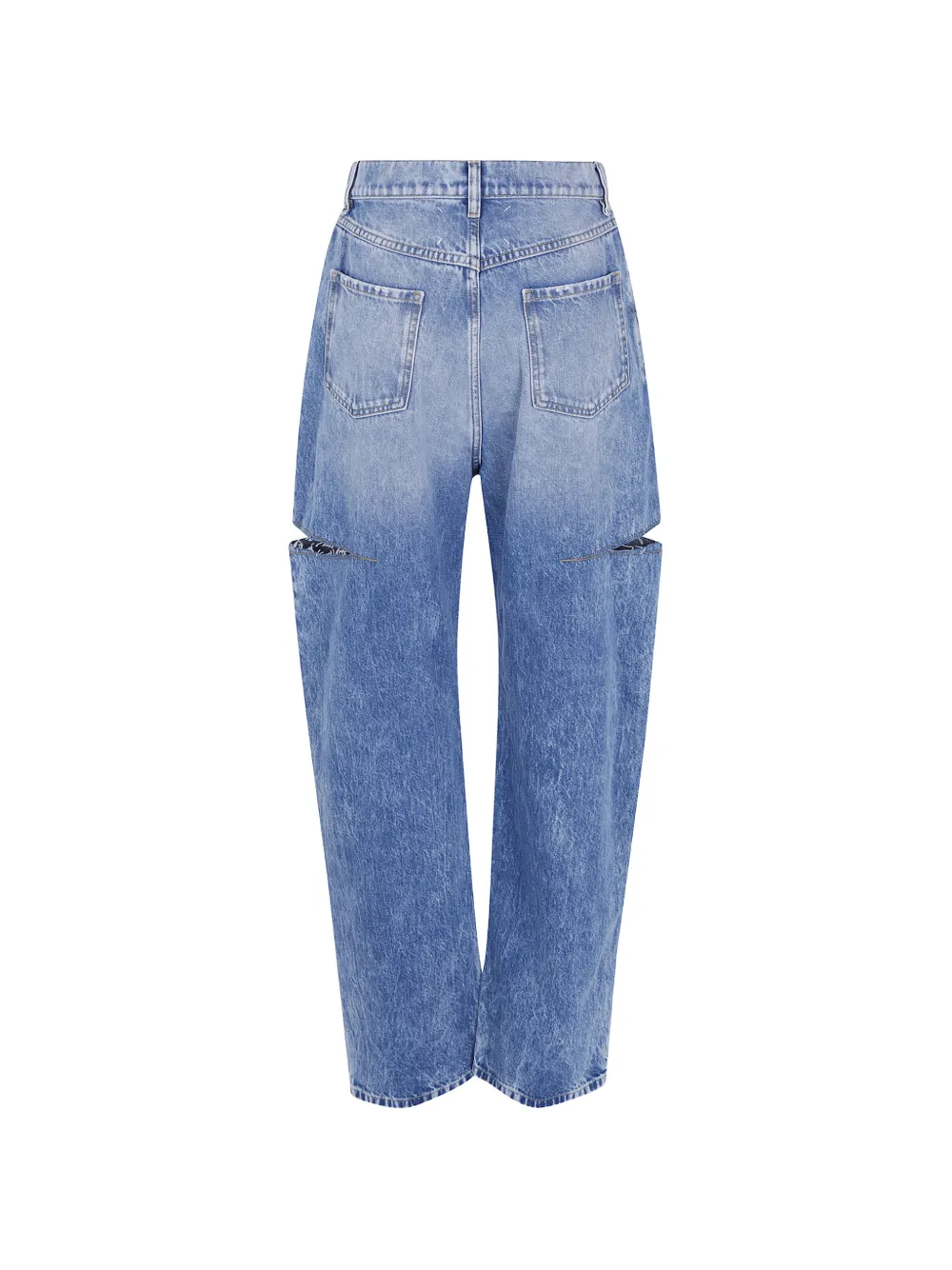 Maison Margiela cut-out straight-leg jeans Blauw