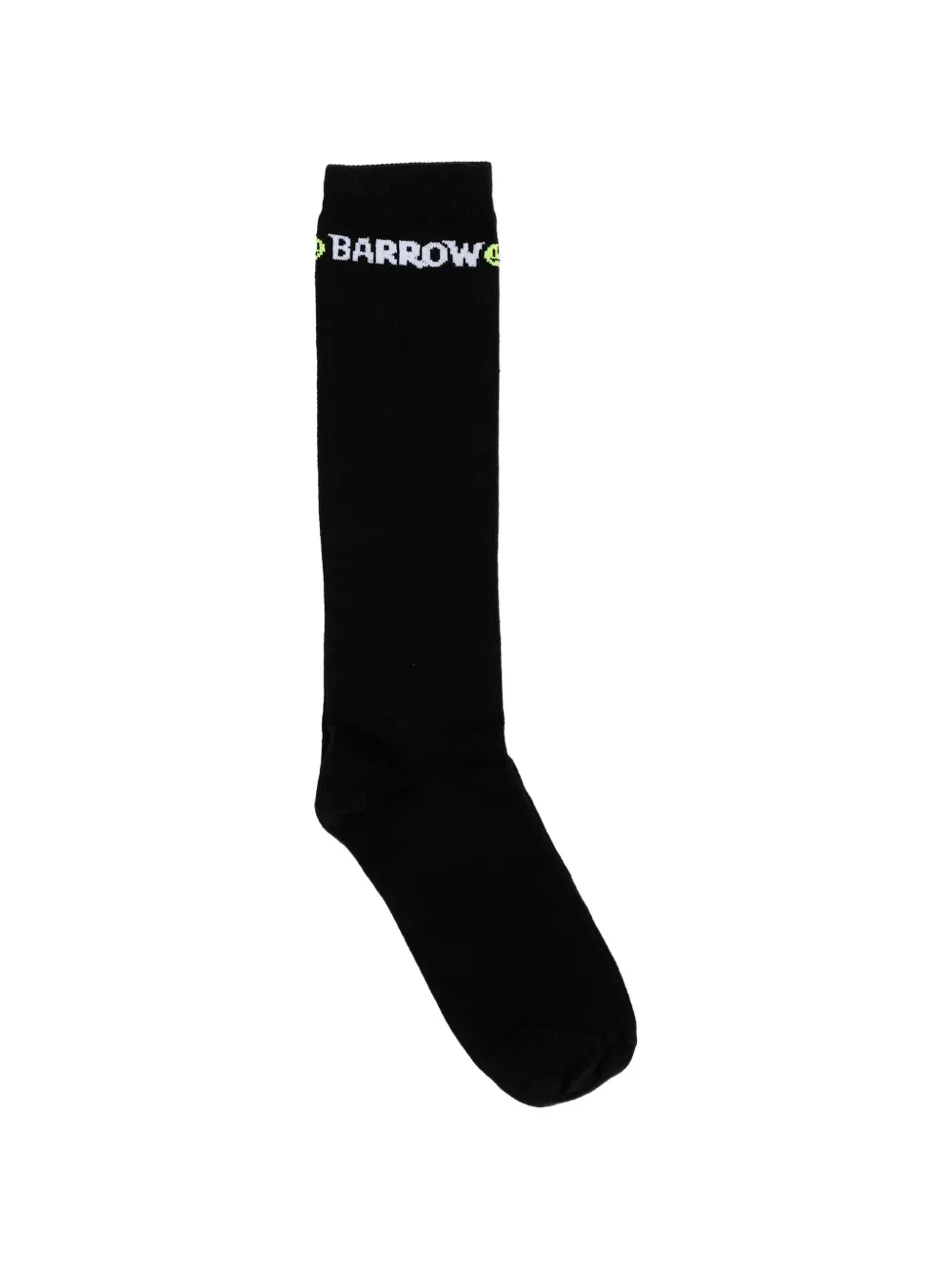 Barrow kids logo-intarsia socks - Nero