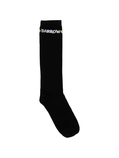 Barrow kids logo-intarsia socks
