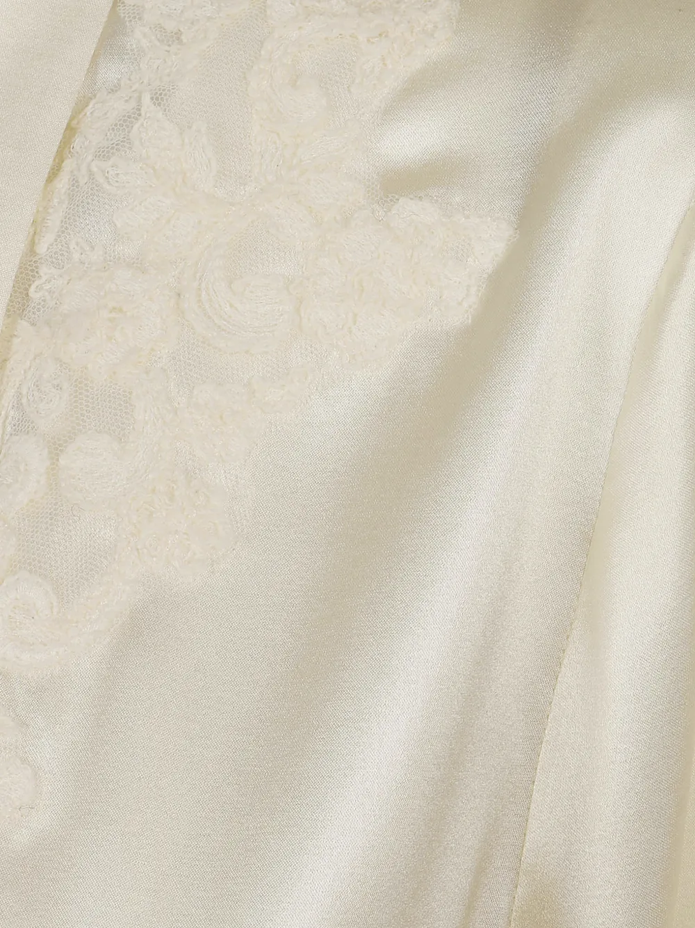 Ermanno Scervino Blouse met kanten applicatie Beige