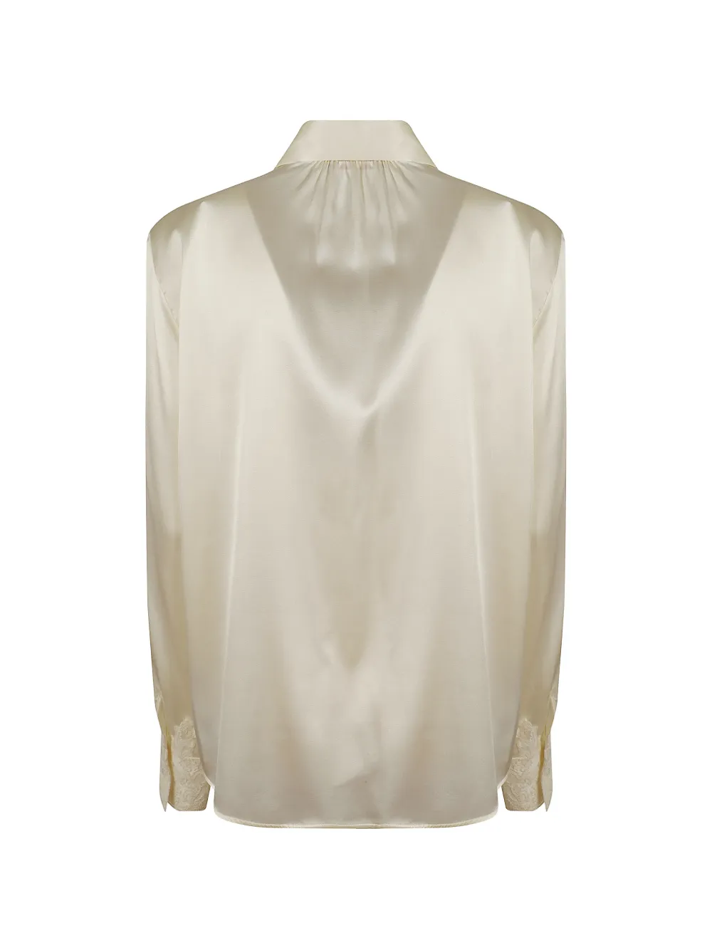 Ermanno Scervino Blouse met kanten applicatie Beige