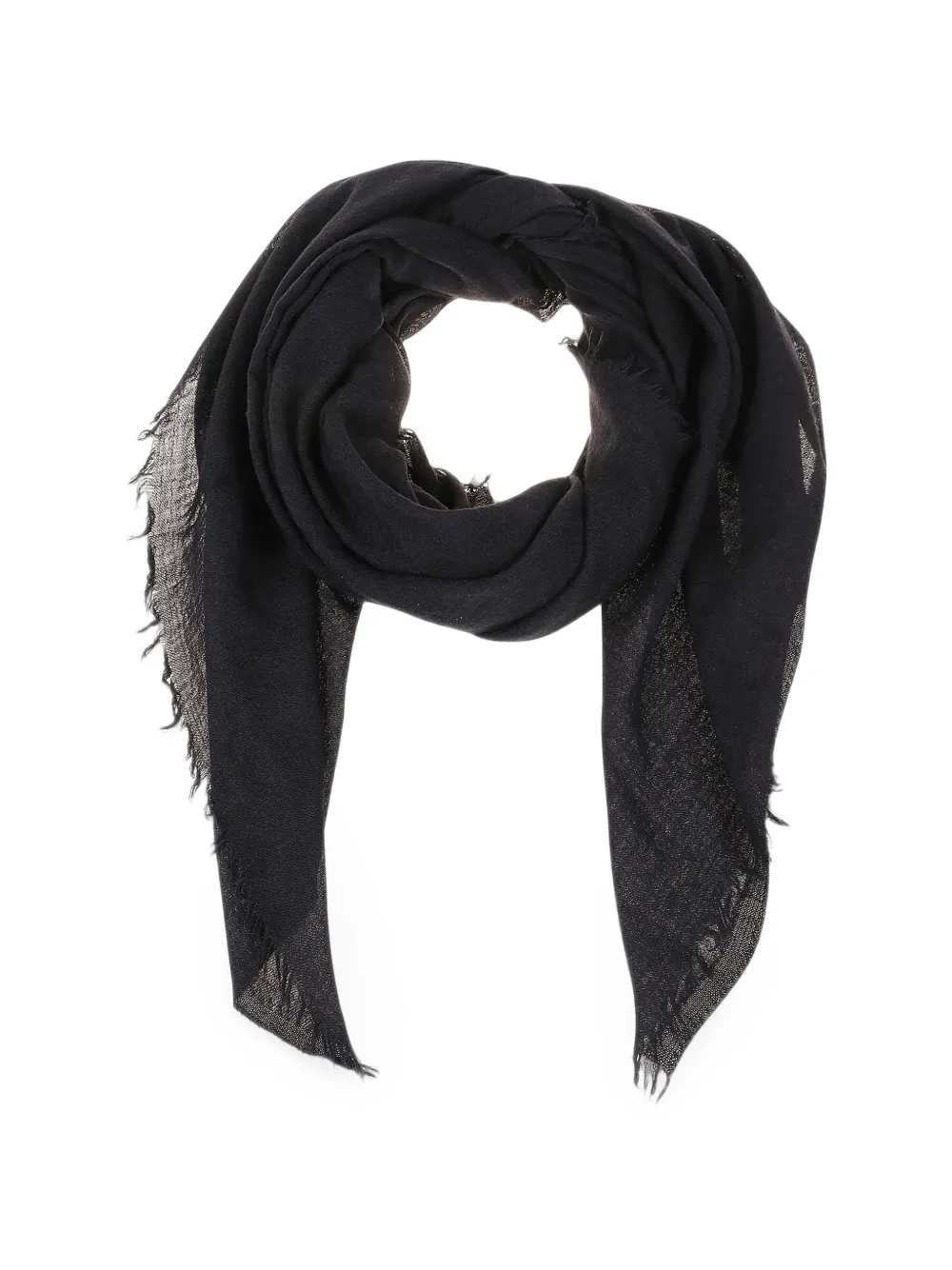 Destin Emily frayed-edge scarf - Blau